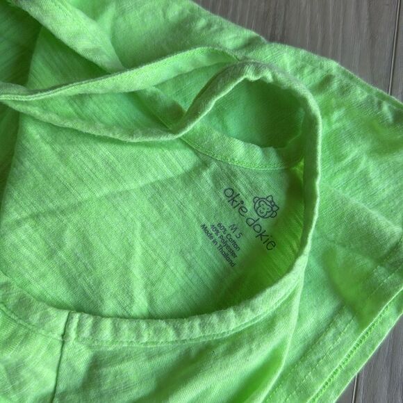 Calvin Klein Pink Two Tone Fringe Top & Neon Strappy Tank Size 5 - Picture 6 of 7